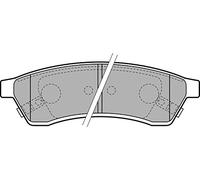 DELPHI Plaquettes de freins Arrière avec indicateur d'usure sans accessoires LP2197 Compatible avec CHEVROLET Epica KL1, DAEWOO Tosca V250