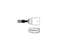 DELPHI Sonde lambda ES10978-12B1 chauffé devant le catalyseur 470mm Compatible avec VW Bora Berline 1J2 Polo III 3/5 portes 6N2 Bora Variant 1J6 Polo III 3/5 portes 6N1, SKODA Octavia I Combi 1U5