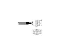 DELPHI Sonde lambda ES10982-12B1 chauffé 520mm Compatible avec OPEL Astra G CC T98 Corsa B 3/5 portes S93 Astra G Caravan T98 Astra G Berline T98, VAUXHALL Corsa Mk I B 3/5 portes S93