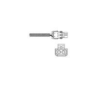 DELPHI Sonde lambda ES10989-12B1 non chauffé devant le catalyseur 380mm Compatible avec RENAULT Twingo I 3 portes C06 Clio I 3/5 portes B/C57, 5/357 Twingo I Van S06 Rapid F40, G40 Express Pick-up