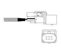 DELPHI Sonde lambda ES11026-12B1 chauffé devant le catalyseur 900mm Compatible avec MERCEDES-BENZ Berline W211 Berline W203 Sprinter 3.5-T Van W906 Break S211 SLK R171