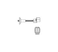 DELPHI Sonde lambda ES20058-12B1 chauffé après catalyseur 385mm Compatible avec HONDA CIVIC VI Hatchback EJ, EK CIVIC VI Fastback MA, MB CR-V I RD Accord VI Berline CK, CG, CH, CF8