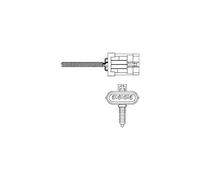 DELPHI Sonde lambda ES20299-12B1 chauffé 375mm Compatible avec OPEL Frontera B SUV U99, DAEWOO Matiz 3/5 portes M100, M150, VAUXHALL Frontera Mk II B SUV U99