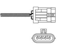 DELPHI Sonde lambda ES20300-12B1 Sonde planaire chauffé devant le catalyseur 840mm