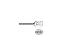 DELPHI Sonde lambda ES20309-12B1 chauffé 1410mm Compatible avec FIAT Ulysse II 179 Ulysse I 220, PEUGEOT 206 3/5 portes 2A/C 308 II 3/5 portes LB, LP, LW, LH, L3 307 3/5 portes 3A/C 206 CC 2D