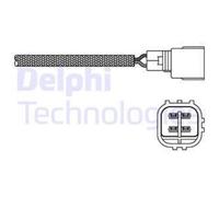 DELPHI Sonde Lambda Sonde Régulièrement Convient pour Toyota Starlet 1.3 1.5 16V