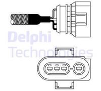 DELPHI Sonde Lambda Sonde Régulièrement Convient pour VW Golf III 1.6 1.4 75