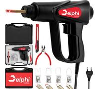Delphi Soudeuse plastique 70WSoudeuse plastique Soudeuse plastique Fer à souder Set 200pcs agrafes, soudure plastique, kit de réparation de pare-chocs de voiture tableau de bord soudeuse heat gun