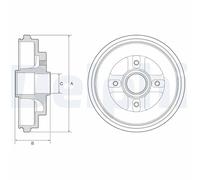 Delphi Technologies BF630 Tambour De Frein - 1 unité