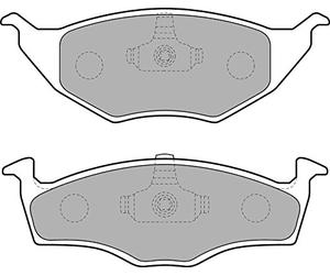 Delphi Technologies LP1675 Plaquette de frein lot de 4