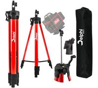 Delphi Trépied laser croix réglable 150 cm, filetage 5/8", trépied aluminium libellule intégrée, sac transport, robuste stable, inclinaison