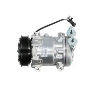 DELPHI TSP0155932 Compresseur de clim Sanden SD7V16 PAG 46 Compatible avec FORD Focus Mk2 3/5 portes DA, HCP, DP C-Max DM2 Focus Mk2 Break DA, FFS, DS Focus C-Max DM2, MAZDA 3 BK