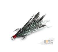 Delphin B!RD Hook TRIPLE / 3pcs | plumes noires #4
