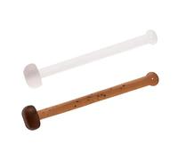 Delphin The End - antennes Bloque esche élastiques pour la Carpe, 18, 21 et 25 mm, Camouflage G-Round et Transparent, Lot de 36