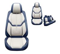 DELPOS Ensemble complet de housses de siège de voiture universelles pour Hyundai Ioniq 5 Ioniq 6 Sonata Bayon Creta Kona Nexo Bleu Blanc