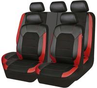 DELPOS Lot de housses de siège de voiture universelles pour Honda Clarity Plug-In Hybrid 2018-2021 Accord 2001-2020 CR-V 2007-2022 Civic 2003-2022 Accessoires de voiture, noir rouge