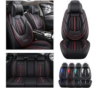 DELPOS Lot de housses de siège de voiture universelles pour Mercedes Benz Classe C C200/C260/C300/C180/C220d/C200 AMG/C400/C350/C450/GLS 550/CLA 220d Accessoires de voiture Noir