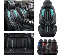 DELPOS Lot de housses de siège de voiture universelles pour Toyota Auris Avensis Aygo Camry 40 50 Chr C H Corolla Verso Accessoires de voiture Noir/vert
