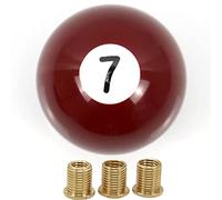 delr 2 Bâtons boule de voiture - Pommeau levier de vitesse pour voiture rouge avec 3 adaptateurs | Changement de vitesse boule, accessoire de conversion, poignées de vitesse