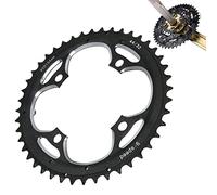 delr Couronne de vélo, joint creux pour montagne - vélo 44T ordinateur en alliage d'aluminium usiné à commande numérique pour chaînes à 9 vitesses