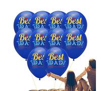 delr Décorations pour la fête des pères | 10 pièces Happy Pappa's Day Décorations de fête, Décorations de ballons bleus et blancs Meilleurs pour la fête des pères, Ornements sur le fond de ballons