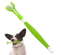 delr Dents pour chats, dents de nettoyage avec poils en caoutchouc souple 3 côtés, produits de soins dentaires pour chats qui peuvent être accrochés pour éliminer le mal