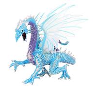 delr Dragon de glace - Vivid Ice Dragon modèle, personnages d'action du Dragon, figurine de dragon de collection, figurine jouet réaliste peinte à la main pour enfants à partir de 3 ans