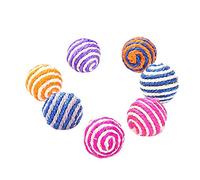 delr Jouet de chat boule de ficelle jouet interactif pour chat intérieur boule jouet pour chat boule de sisal naturel