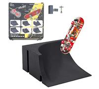 delr Les frontières du doigt - Kit rampe jouets pour doigts skateboard, accessoires d'entraînement pour compétences diapason et coordination des doigts exercice