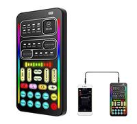 delr Modificateur vocal - Déguisement vocal multifonctionnel portable | Carte son avec 8 effets sonores Changement de son, Changement de voix Compatible avec téléphone portable, ordinateur, table