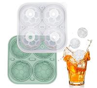 delr Moule à boules de glace en silicone | Moules à boules de glace en forme de boule - Moules à glace sport empilables, fabricants de glace à thème sportif, moules à balles