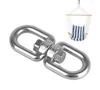 delr Mousquetons pivotants - pivotant balançoire de sécurité avec 8 mots - Rotation régulière à 360 ° - Anneau pivotant en acier inoxydable 304 pour des utilisations lourdes, crochets à œillet
