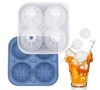 delr Plateaux à glaçons,Ice Ball Maker est des plateaux à glace pour congélateur - Le fabricant de glace flexible en silicone réutilisable crée six moules pour boules de glace
