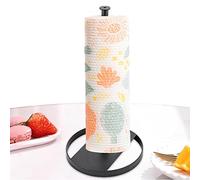 delr Porte-papier, porte-serviettes de cuisine avec une seule main Support rétractable - Support moderne pour porte-serviettes papier pour rangement papier en rouleau film