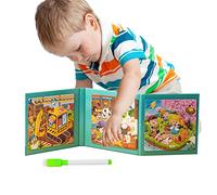 delr Puzzles préscolaires pour - Beaux jeux de puzzle magnétiques pour - Puzzle magnétique pour , motifs mignons de dessins animés d'animaux, interaction