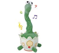 delr Répétez le jouet de dinosaure qui chante, jouet de danse de chant de dinosaure intéressant, répétez et enregistrez ce que vous dites, chanter et danser dinosaure en peluche, cadeau pour votre