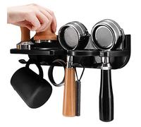 delr Station porte-sabotage Espresso - Porte-outils mural pour expresso | Distributeur de sabotage et agitateur pour sabotage compatibles avec la plupart des outils