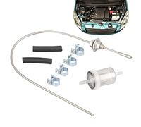 delr Support d'huile | Kit tube vertical profil bas résistant à la , 1 extracteur d'huile à tête droite, 1 filtre à huile normale et 4 tubes mini-fiches