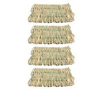 delr Tapis d' de lapin | Tapis de lapin tressés en paille pour cages - Lapin Mat Bunny Bedding Nest Resting Cage Mat pour cobaye perroquet chinchilla hamster