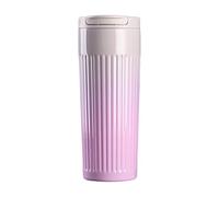 delr Tasse à café de voyage | Verre avec isolation sous vide à preuve de fuite de couleur dégradée avec couvercle | Gobelets sous vide en acier inoxydable à porter à