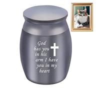 delr Urnes funéraires pour animaux de compagnie | Petites urnes souvenir pour cendres humaines, urne funéraire personnel en métal pour animaux domestiques ou cendres humaines Créez votre assortiment