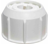 Delschen SB34109W Ecrou de serrage avec set d'adaptation pour baleines de parasol Ø 26-55 mm, blanc, 5 pièces (1 set)