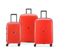 Delsey - Belmont Plus - Set 3 Valises Extensible - Valise à roulettes Rouge Pale - S / M / L