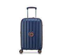 Delsey Trolley de cabine Carrousel 2 – 4 roulettes, 55 cm, soufflet d'extension – Bleu