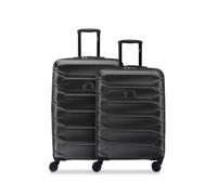 Delsey Paris Set de valises Meteor à 4 roues, tailles M et L, avec soufflet d'extension noir