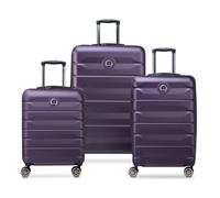 DELSEY PARIS - AIR ARMOUR - Set de 3 valises rigides 55cm/ 68cm/ 77cm - Violet foncé Violet