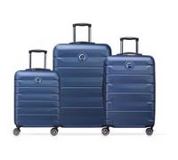 DELSEY PARIS - AIR ARMOUR - Set de 3 valises rigides 55cm/ 66cm/ 76cm - Bleu nuit