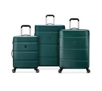 DELSEY Paris - Airship 2.0 - Set de 3 valises rigides - Vert | Lot de valises, Coque solide, légère et résistante, Garantie 2 ans, Serrure TSA, 4 Doubles roues