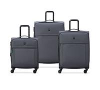 DELSEY PARIS - BE - Set de 3 valises souples 54,5cm/ 65cm/ 76cm - Anthracite