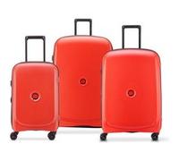 Delsey - Belmont Plus - Set 3 Valises Extensible - Valise à roulettes Rouge Pale - S / M / L